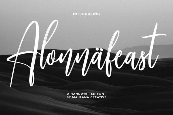 Alonnafeast: Elevating Design with Elegant Script Typography