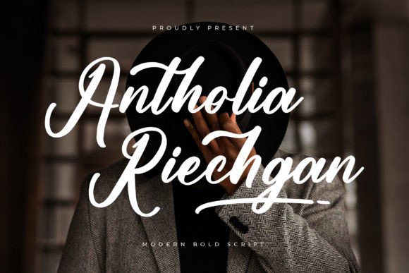 Antholia Riechgan: Elevating Designs with Modern Bold Script