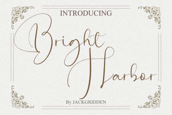 Bright Harbor: A Script Font for Serene Branding