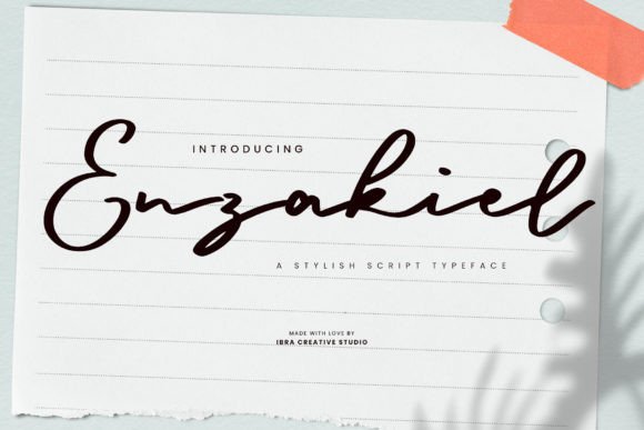 Enzakiel: The Script Typeface for Elegant Design