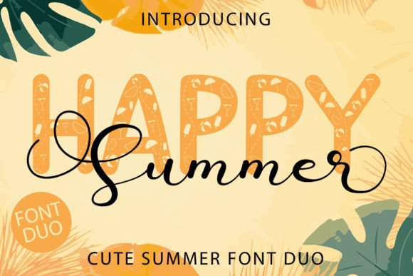 Happy Summer: A Fresh Font Duo for Vibrant Design