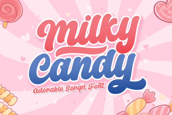Milky Candy: A Playful Script Font for Modern Design