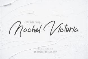Nachel Victoria: A Modern Script Typeface for Elegant Branding