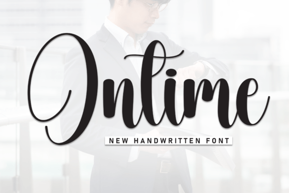Ontime: Elevating Designs with Elegant Script Typography
