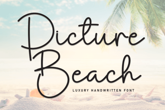 Picture Beach: Elevating Designs with Script Elegance