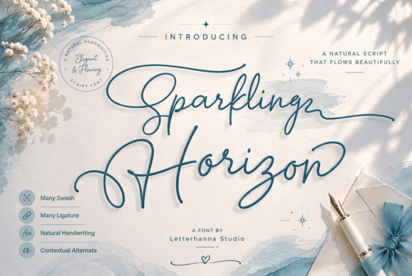 Sparkling Horizon: A Font That Captures Golden Hour Magic